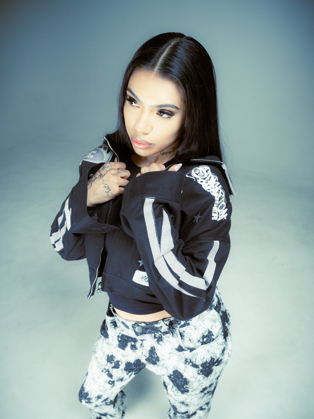 Black StacktonOutsider Motorsport Worker Jacket