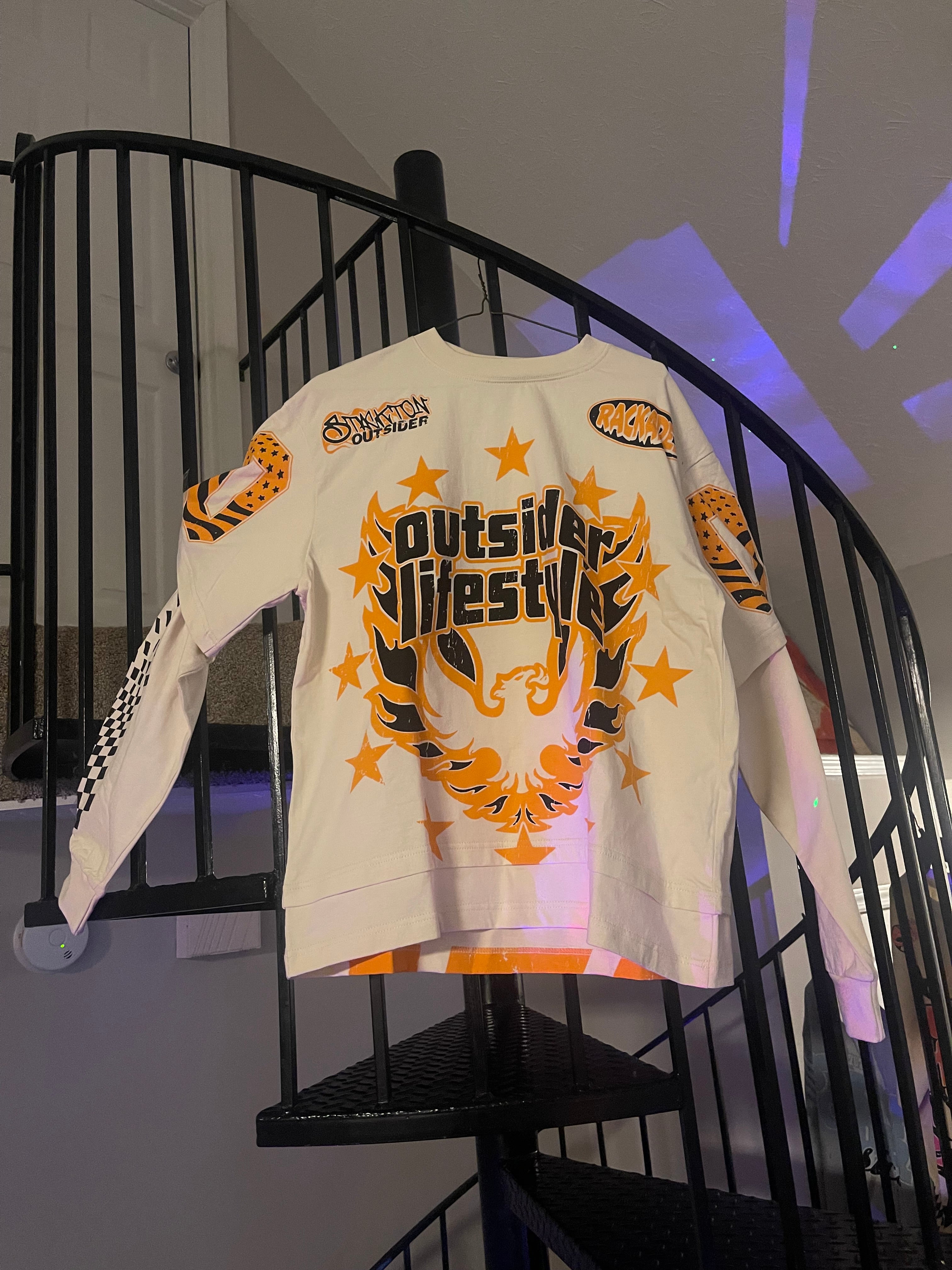 Orange double layer shirts