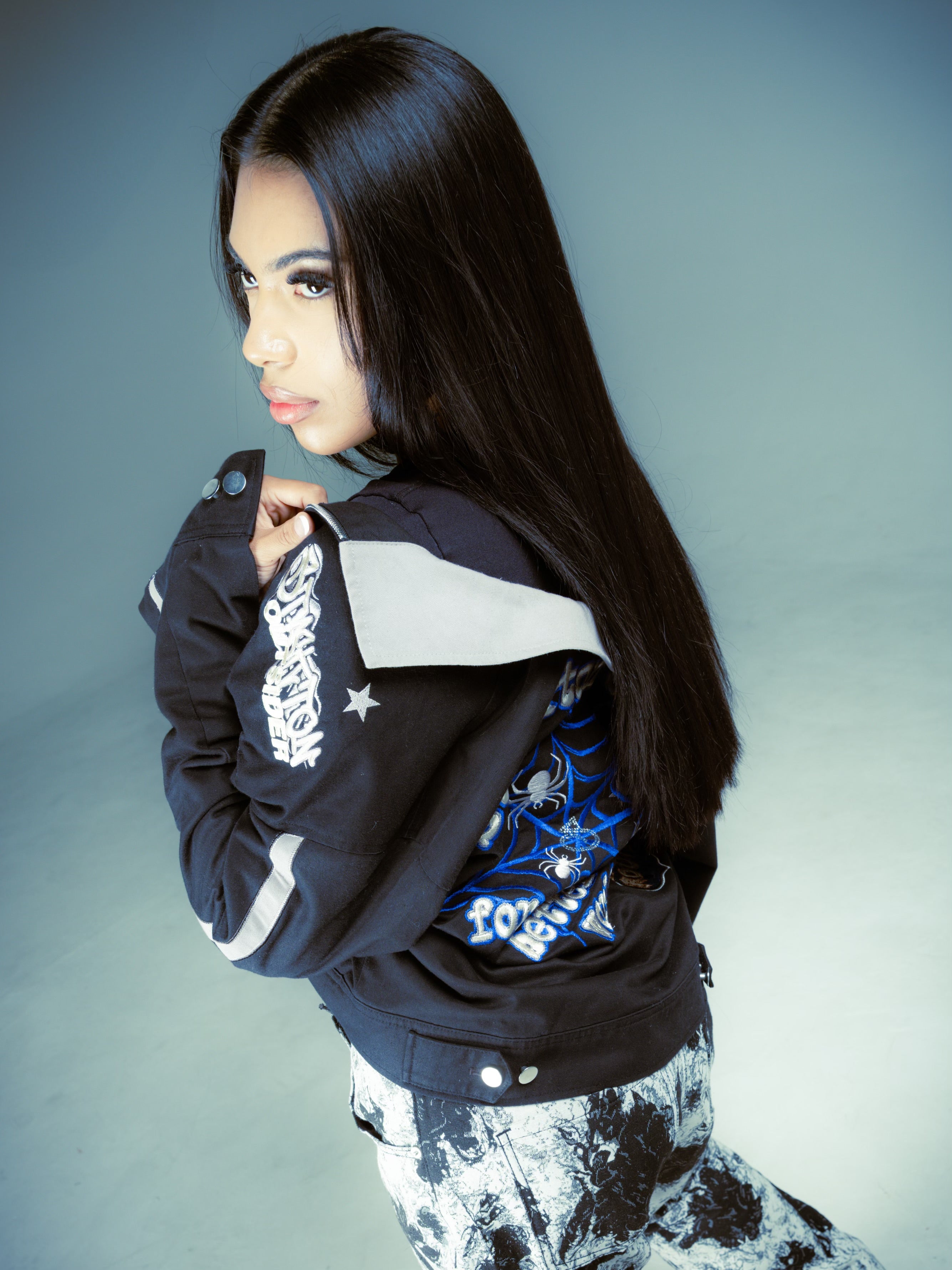 Black StacktonOutsider Motorsport Worker Jacket