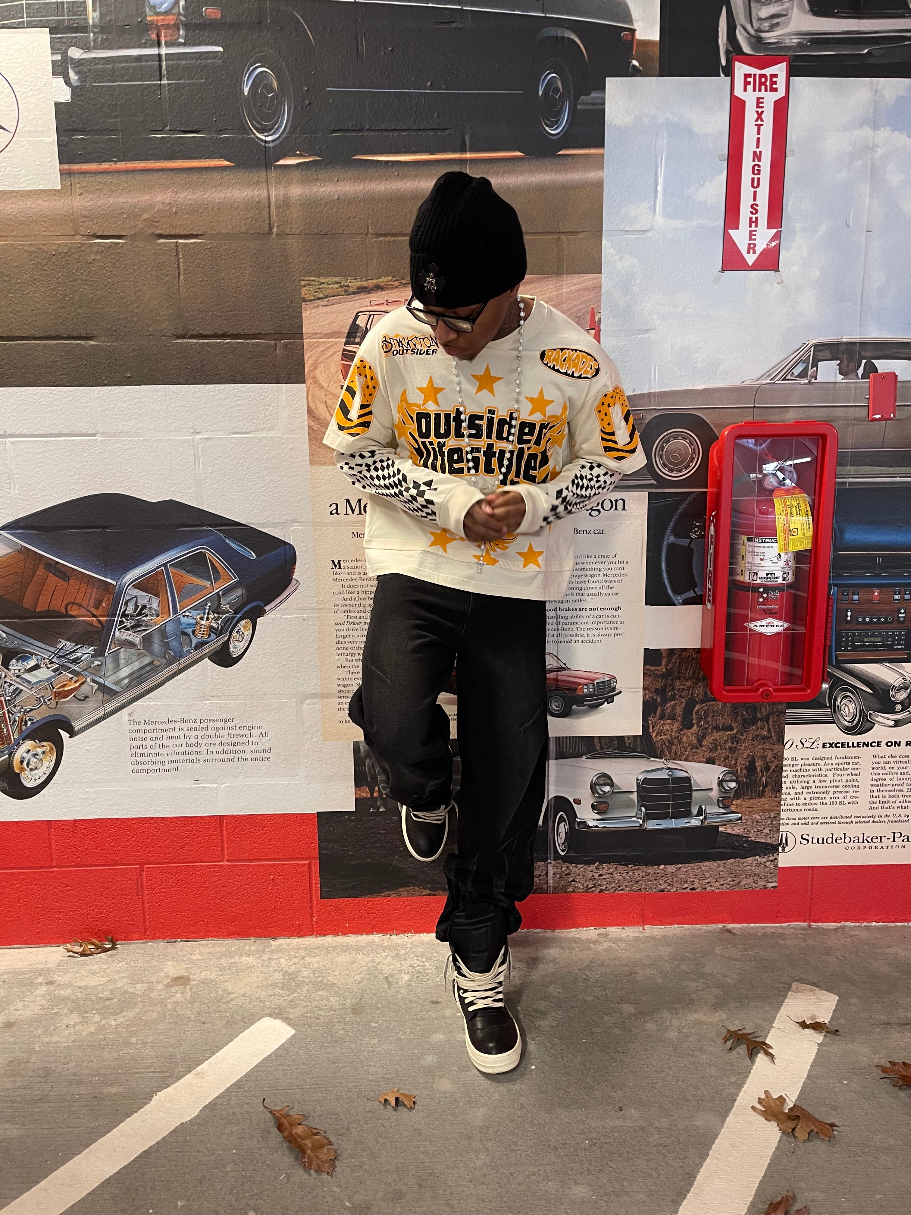 Orange double layer shirts